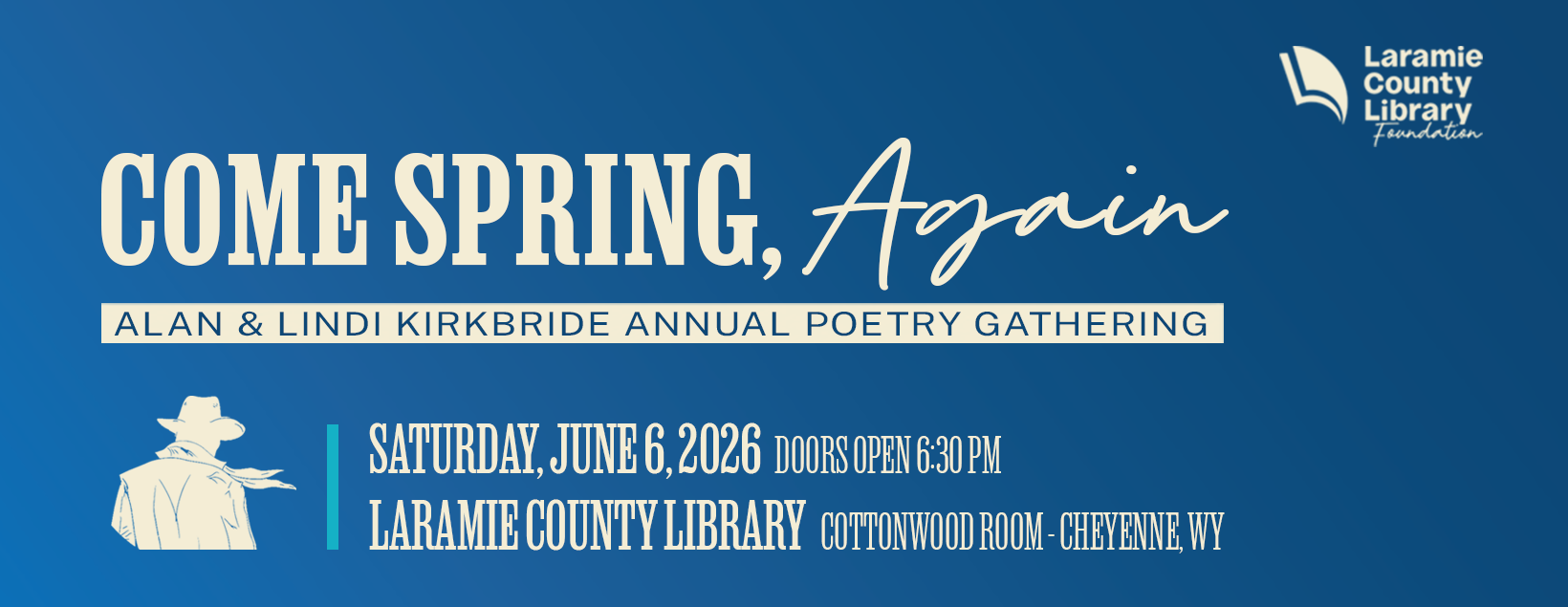Come Spring, Again | Alan & Lindi Kirkbride Annual Poetry Gathering